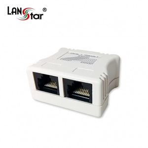 [Lanstar] 랜스타 LS-ETMD-UJWT CAT.5E, 고급 Y형커플러, RJ45 UTP 8P8C, 50u, PCB