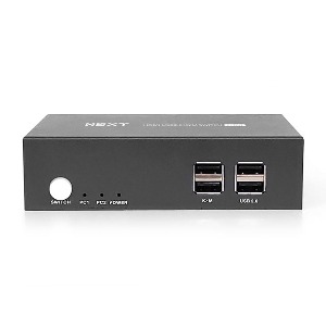 [NEXTU] 넥스트유 NEXT-7702KVM-4KDUAL  2:1 USB 2.0 KVM 스위치