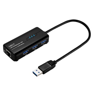 [이지넷유비쿼터스] 넥스트 NEXT-UH303LAN USB3.0 기가 유선랜카드 허브 3포트 RJ45