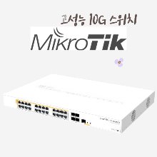 [MikroTik] 마이크로틱 CRS328-24P-4S+RM 24포트 PoE 스위치(500W) + SFP 10G 스위치 산업용 Industrial L3